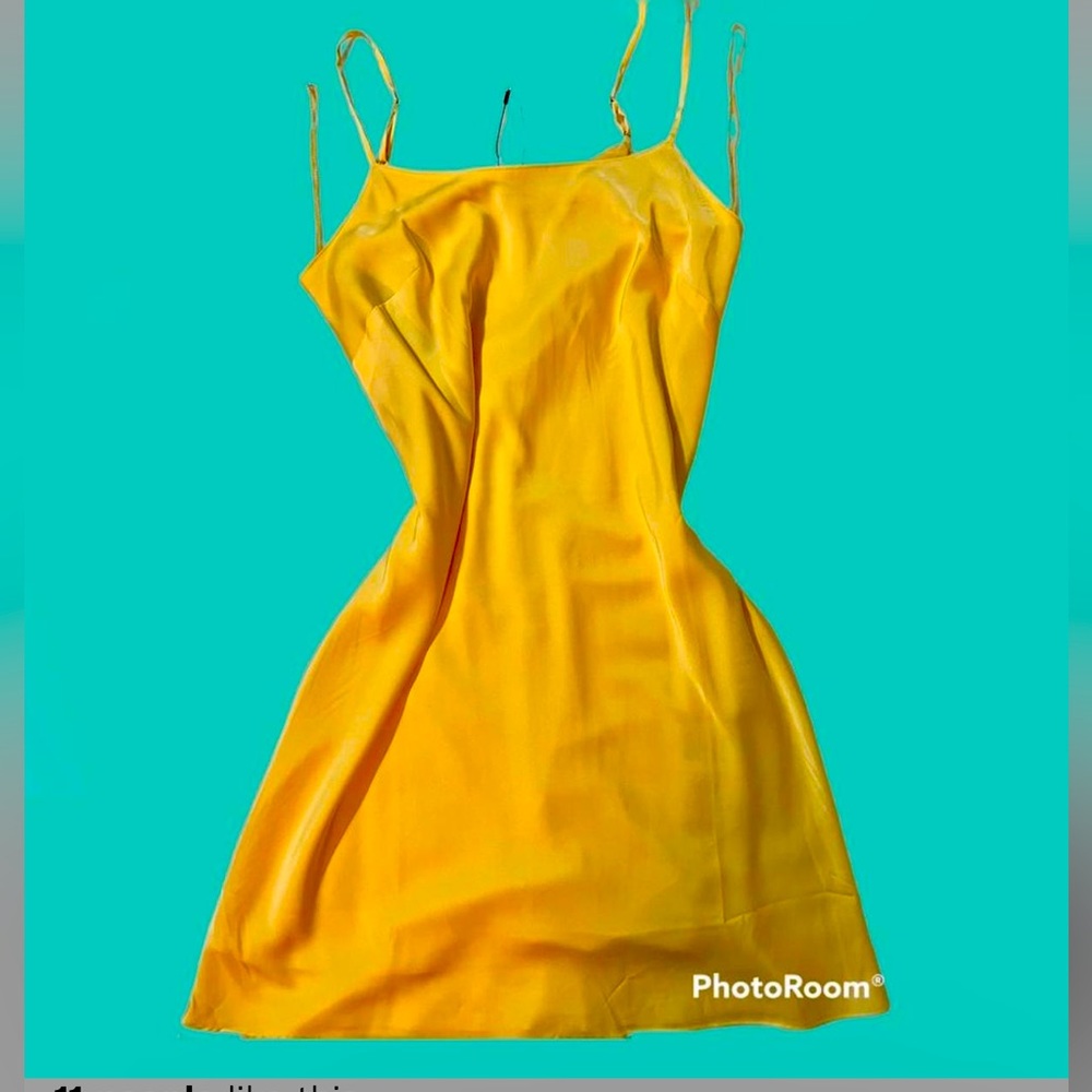 Satin Calvin Klein slip dress